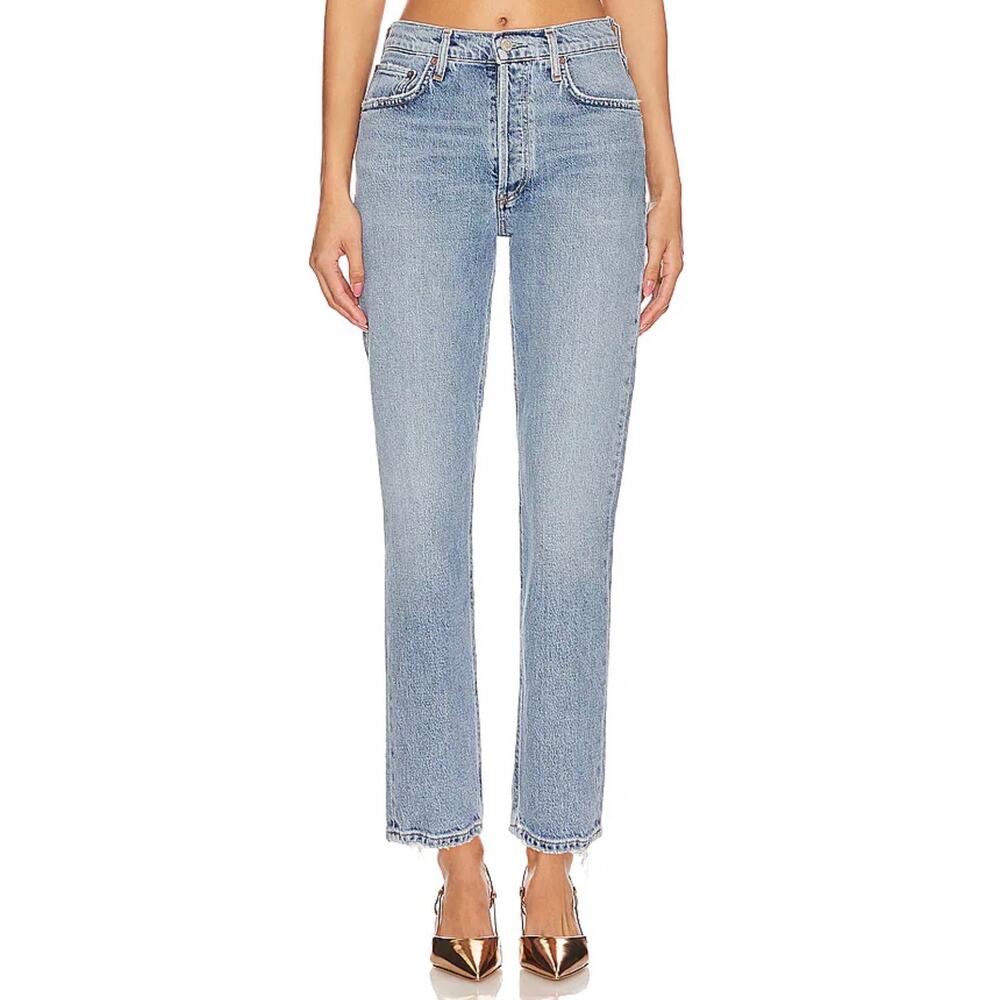 AGOLDE Riley High Rise Straight Crop Jeans Size 28 - Picture 2 of 12